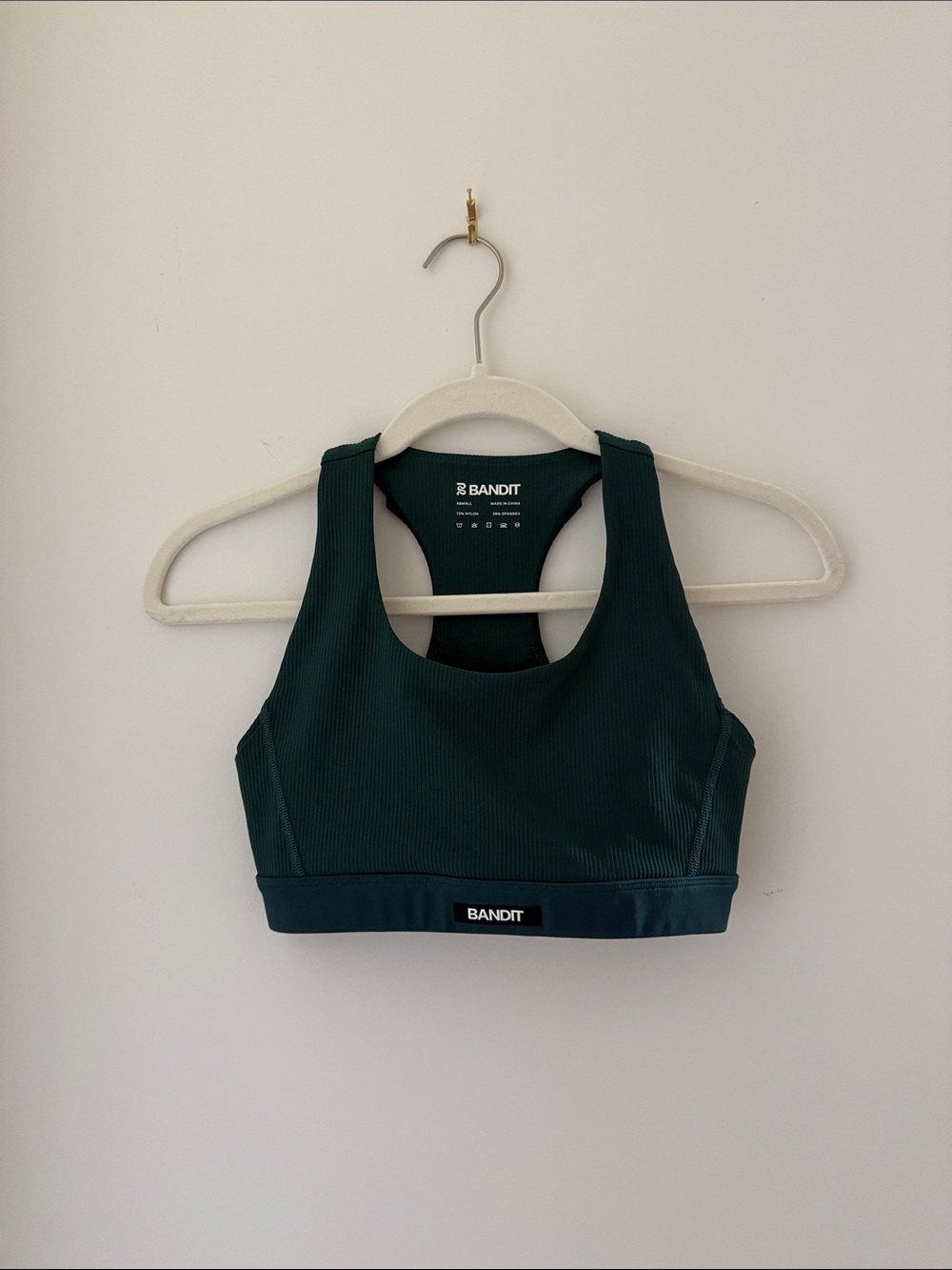 Bandit Ribbed Cadence Bra in Pine